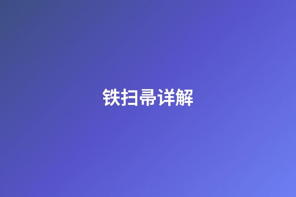 铁扫帚详解