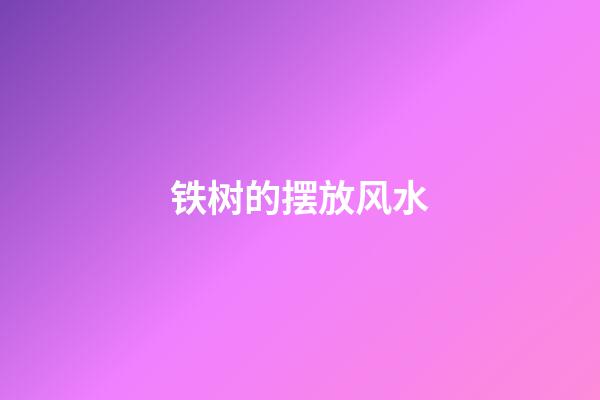 铁树的摆放风水