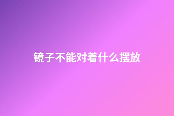 镜子不能对着什么摆放