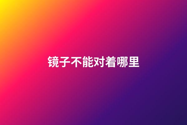 镜子不能对着哪里