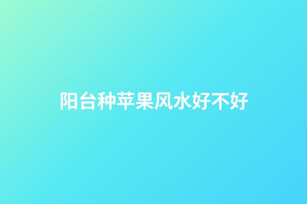 阳台种苹果风水好不好