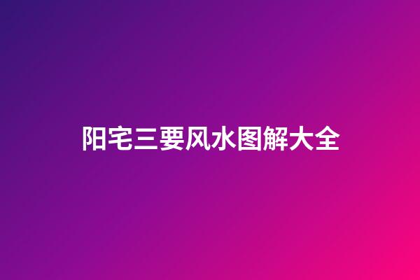 阳宅三要风水图解大全