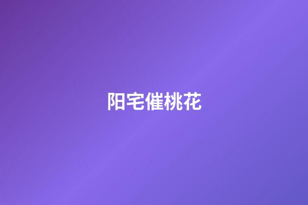 阳宅催桃花
