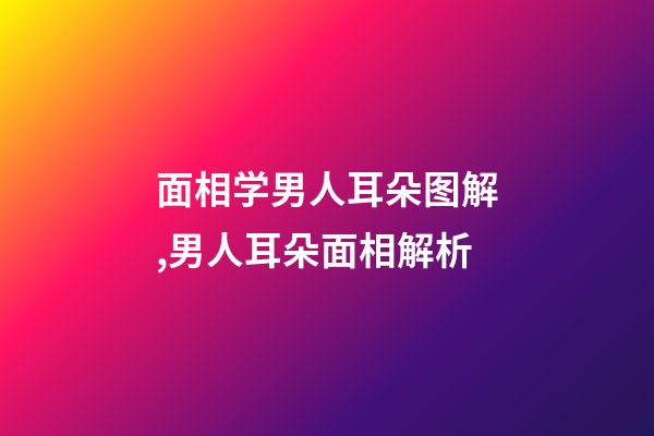 面相学男人耳朵图解,男人耳朵面相解析