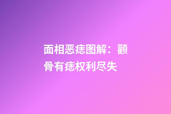 面相恶痣图解：颧骨有痣权利尽失