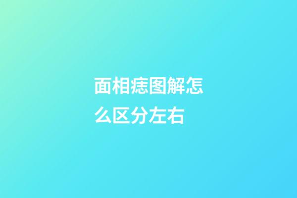 面相痣图解怎么区分左右