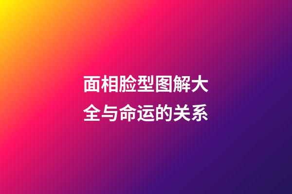 面相脸型图解大全与命运的关系