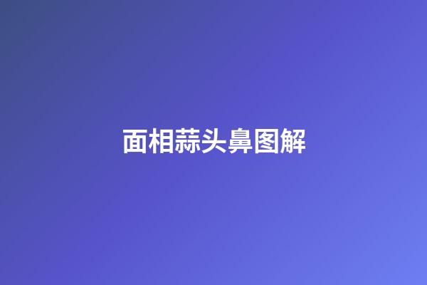 面相蒜头鼻图解