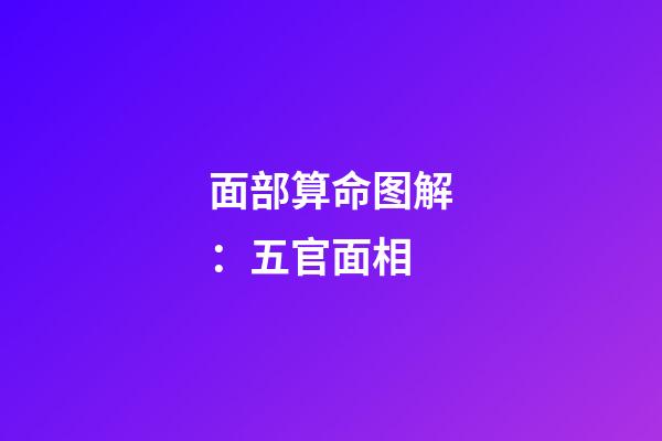 面部算命图解：五官面相