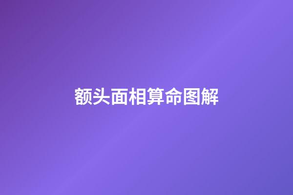 额头面相算命图解