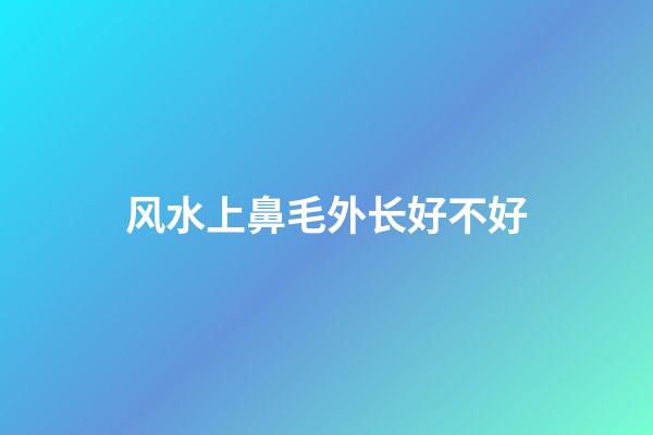 风水上鼻毛外长好不好