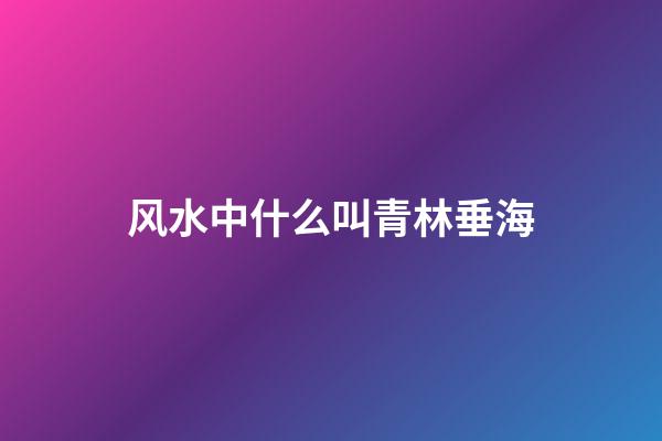 风水中什么叫青林垂海