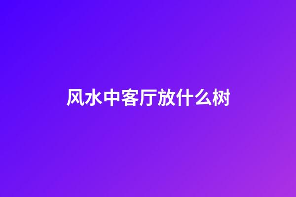风水中客厅放什么树
