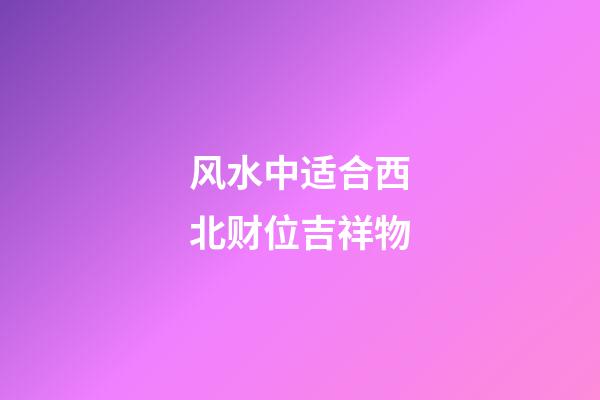 风水中适合西北财位吉祥物
