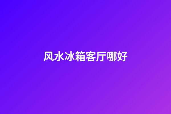 风水冰箱客厅哪好