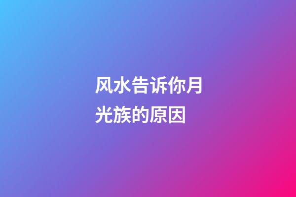 风水告诉你月光族的原因