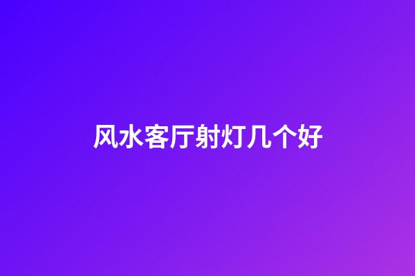风水客厅射灯几个好