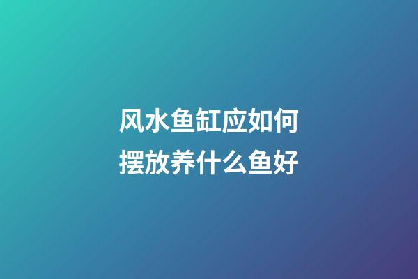 风水鱼缸应如何摆放养什么鱼好