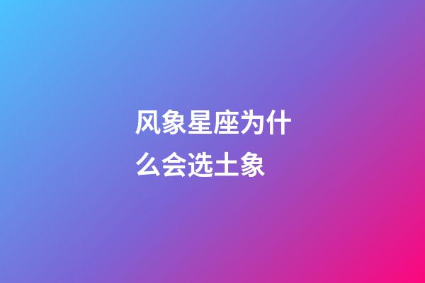 风象星座为什么会选土象-第1张-星座运势-玄机派