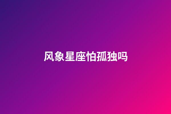 风象星座怕孤独吗-第1张-星座运势-玄机派