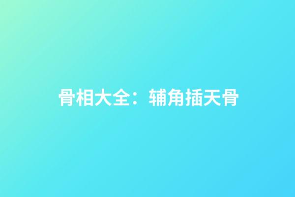 骨相大全：辅角插天骨