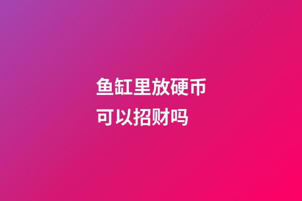 鱼缸里放硬币可以招财吗
