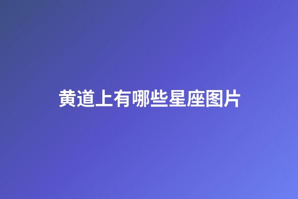 黄道上有哪些星座图片-第1张-星座运势-玄机派