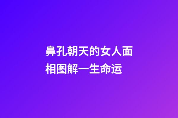 鼻孔朝天的女人面相图解一生命运
